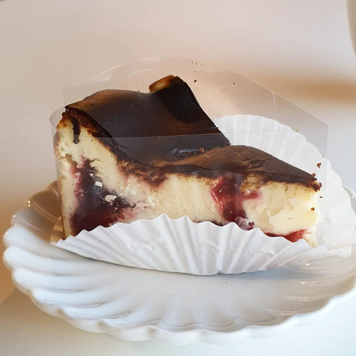 Strawberry Basque Cheesecake