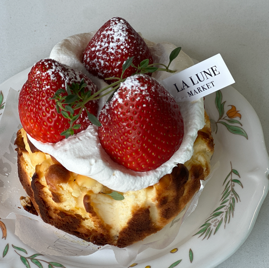 Strawberry Cream Basque Cheesecake